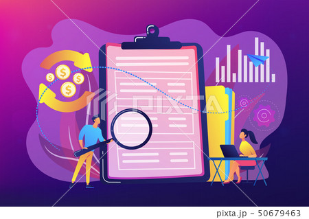 Cash flow statement concept vector illustration. Cash flow statement concept vector illustration. 50679463