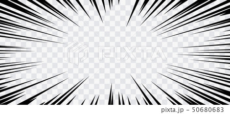 Comic book action lines. Speed lines Manga frame 50680683