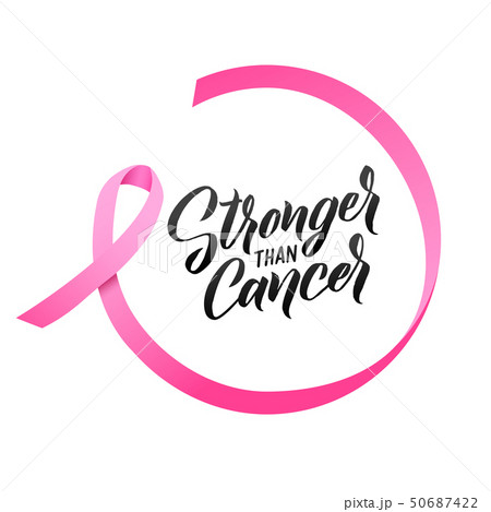 Pink Ribbon Breast Cancer Awareness Vector Illustration 50687422