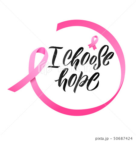 Pink Ribbon Breast Cancer Awareness Vector Illustration 50687424