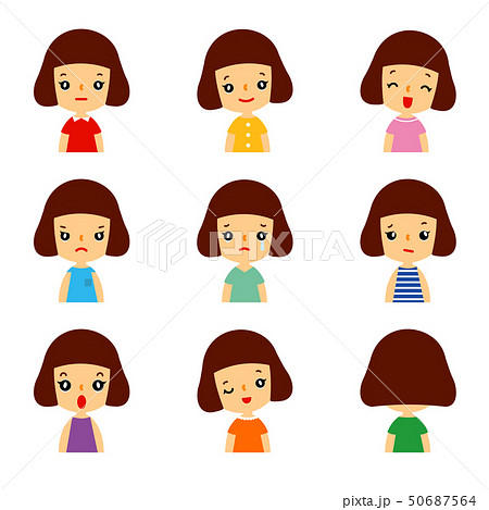 女の子の表情 50687564