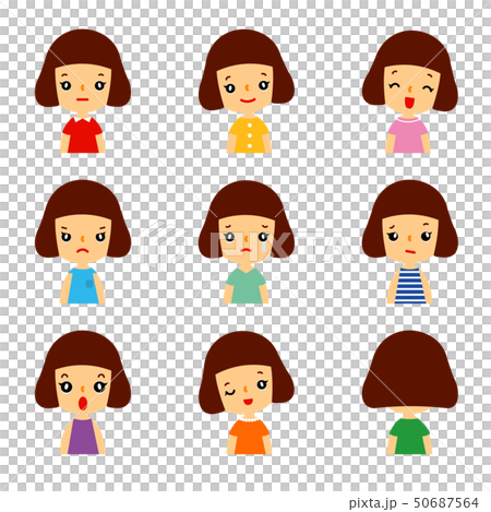 女の子の表情 50687564