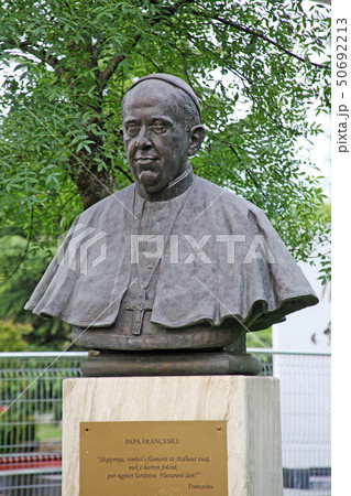 Pope Francis bust in Tirana,Albania 50692213