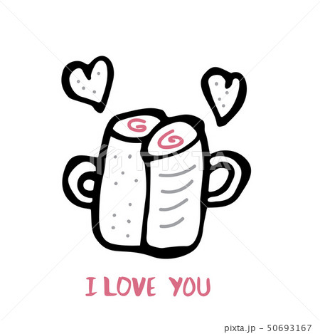 Happy Valentines Day card. Vector illustration. Happy Valentines Day card. Vector illustration. 50693167