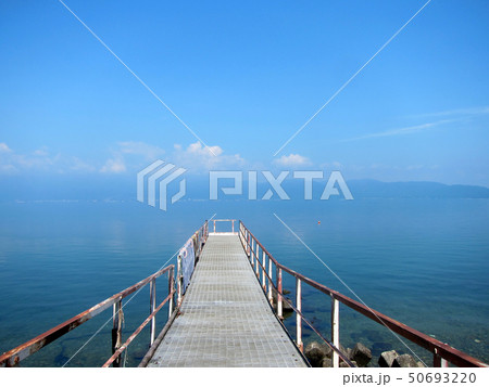 沖島 桟橋 琵琶湖 沖島 桟橋 琵琶湖 50693220