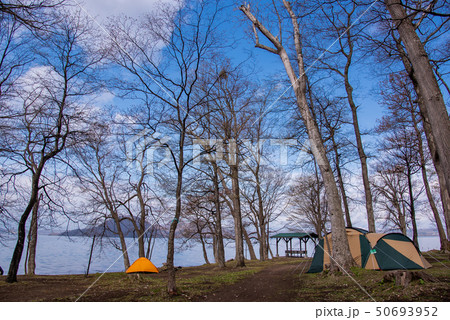 北海道　洞爺湖八景　中洞爺湖キャンプ場のテント 50693952
