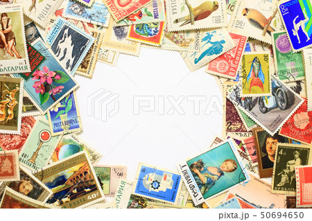 海外の切手　フレーム 50694650
