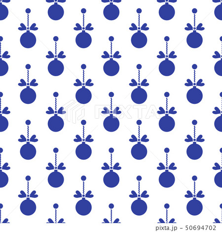 Seamless pattern with Christmas balls New Year 50694702