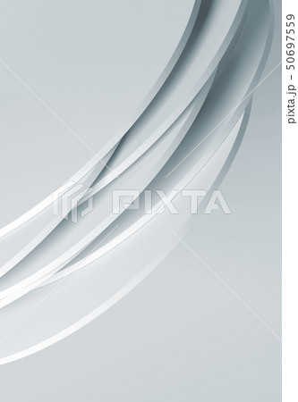 Random shifted white discs installation Random shifted white discs installation 50697559