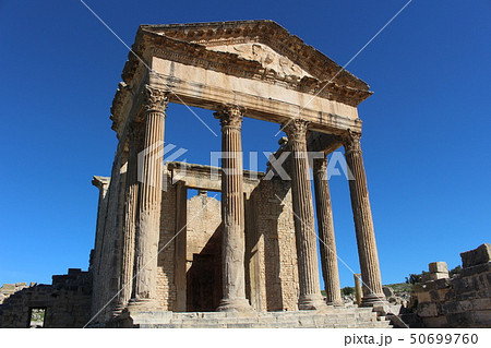 ドゥッガ遺跡　チュニジア　世界遺産　アフリカ 50699760