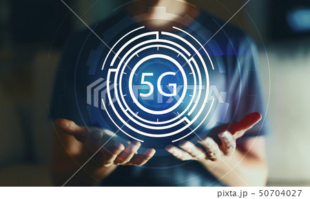 5G network with young man 50704027
