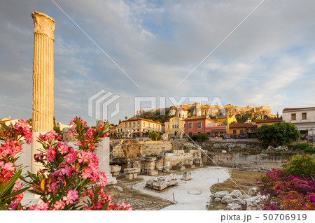 Hadrian's Library and Acropolis. 50706919