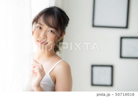 Portrait beautiful asian woman smile Portrait beautiful asian woman smile 50710016