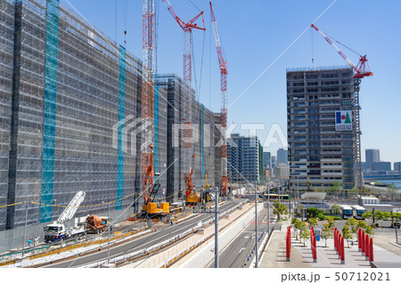 都市風景 東京 晴海フラッグ 2020東京五輪選手村 建設現場 2019年5月 都市風景 東京 晴海フラッグ 2020東京五輪選手村 建設現場 2019年5月 50712021