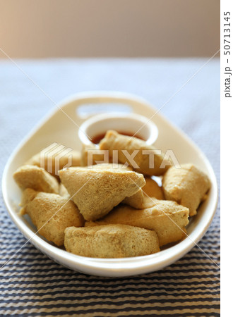Fried tofu japanese food 50713145