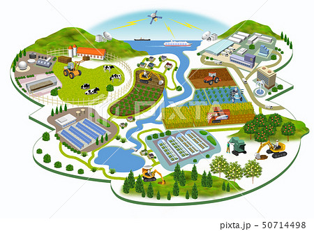 街並み3-Dイラスト 50714498