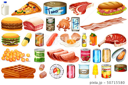 Set of different food 50715580