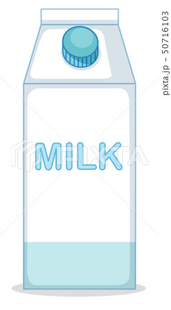 A milk box on white background A milk box on white background 50716103