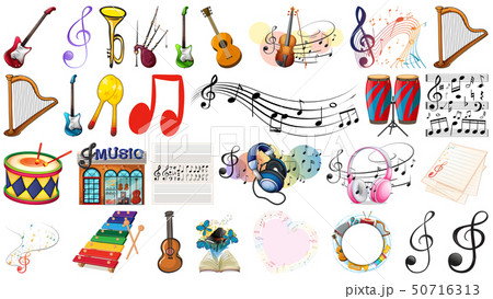Set of music instrument Set of music instrument 50716313