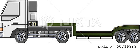 重トレーラーのイラスト素材
