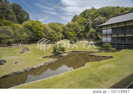 建長寺の庭園 鎌倉市山ノ内 の写真素材