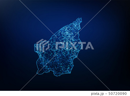 Abstract of San Marino map network, internet and 50720090