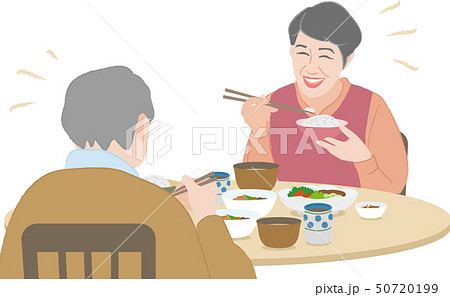 食事５（シニア夫婦の食事） 50720199