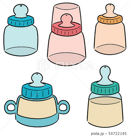 vector set of baby bottle vector set of baby bottle 50722195