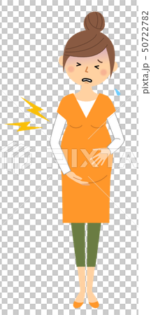 若い女性　ママ　陣痛 50722782