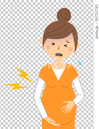 若い女性　ママ　陣痛 50722785
