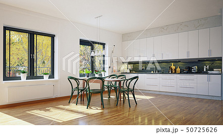 modern scandinavian style kitchen interior. 50725626