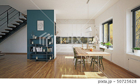 Scandinavian style kitchen design 50725628