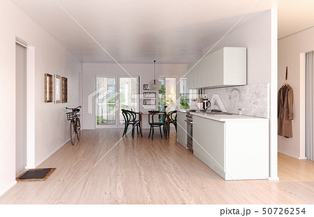 modern scandinavian style kitchen interior. modern scandinavian style kitchen interior. 50726254