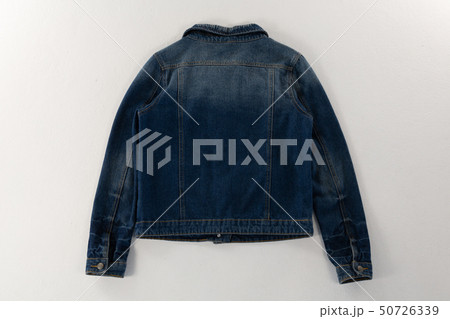 Denim jacket on white background Denim jacket on white background 50726339