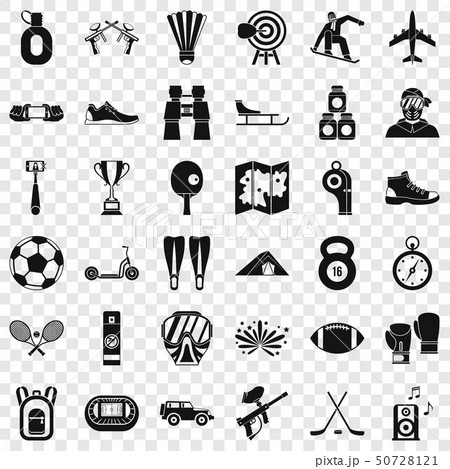 Activity icons set, simple style - Stock Illustration [50728121] - PIXTA