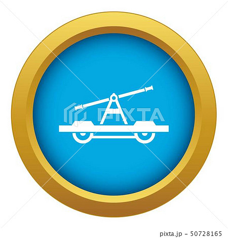 Draisine or handcar icon blue vector isolated 50728165