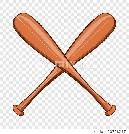 Baseball bat icon, cartoon style 50728237