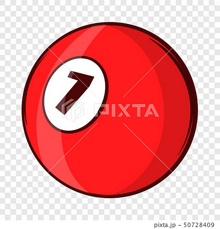 Billiard ball icon, cartoon style Billiard ball icon, cartoon style 50728409