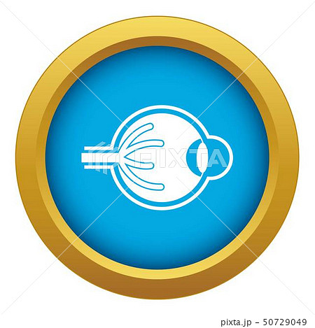 Human eyeball icon blue vector isolated 50729049