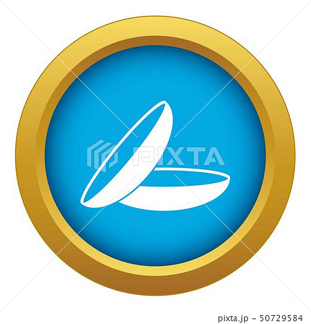 Contact lenses icon blue vector isolated Contact lenses icon blue vector isolated 50729584