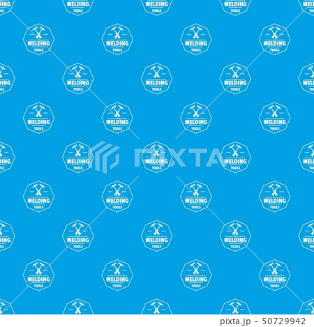 Welding work pattern vector seamless blue Welding work pattern vector seamless blue 50729942