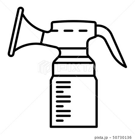 Breast milk sucker icon, outline style Breast milk sucker icon, outline style 50730136