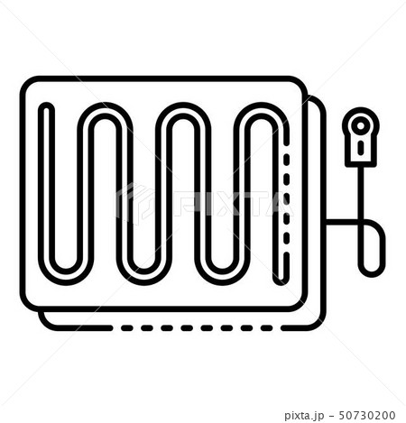 Modern electric blanket icon, outline style Modern electric blanket icon, outline style 50730200