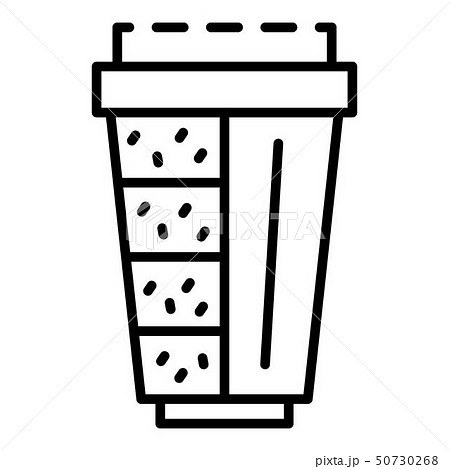 Cartridge filter structure icon, outline style 50730268
