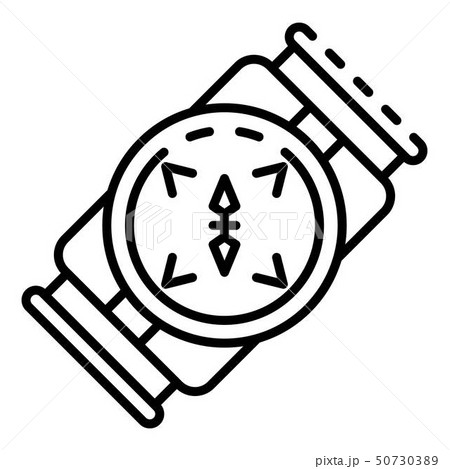 Underwater compass icon, outline style Underwater compass icon, outline style 50730389
