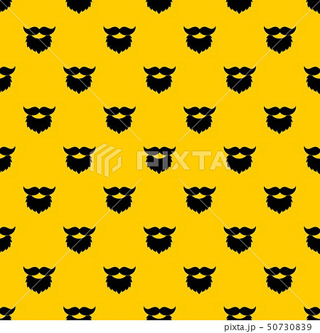 Beard and mustache pattern vector 50730839