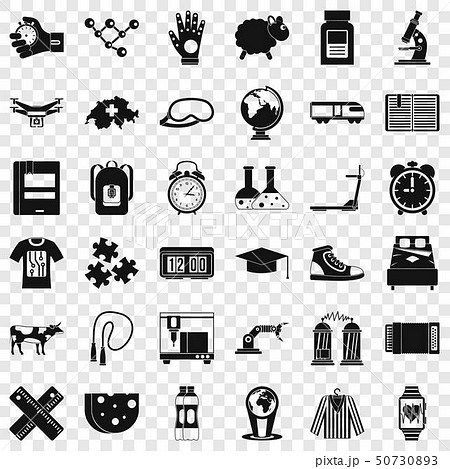 Switzerland icons set, simple style 50730893
