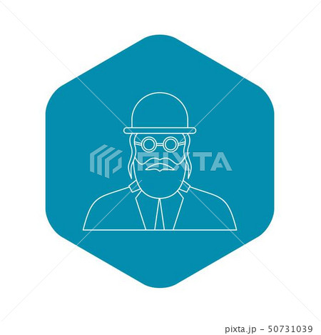 Orthodox jew icon, outline style 50731039