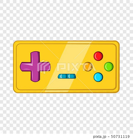Vintage game joystick icon, cartoon style 50731119