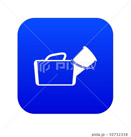 Medical bag icon digital blue 50732338